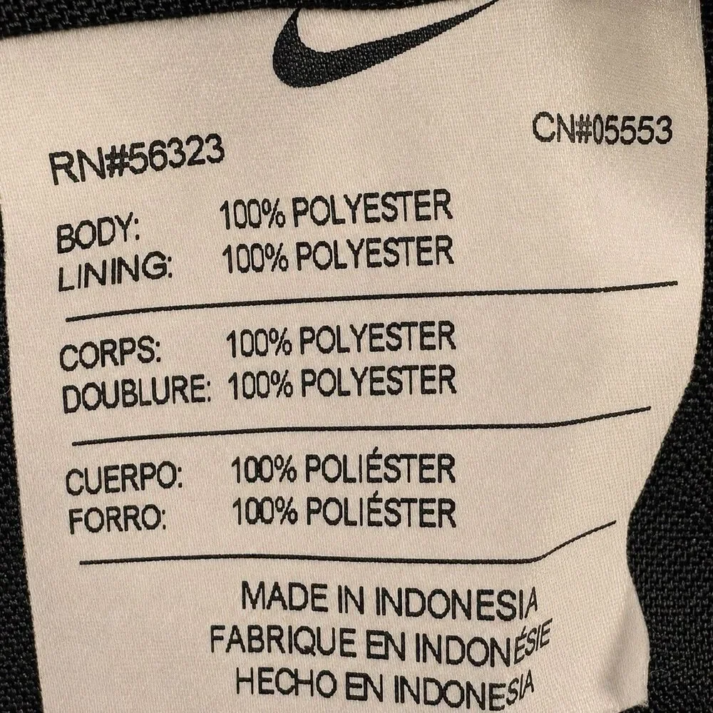 Nike Heritage Drawstring Backpack Black White Swoosh Gym Sack DC4245-010